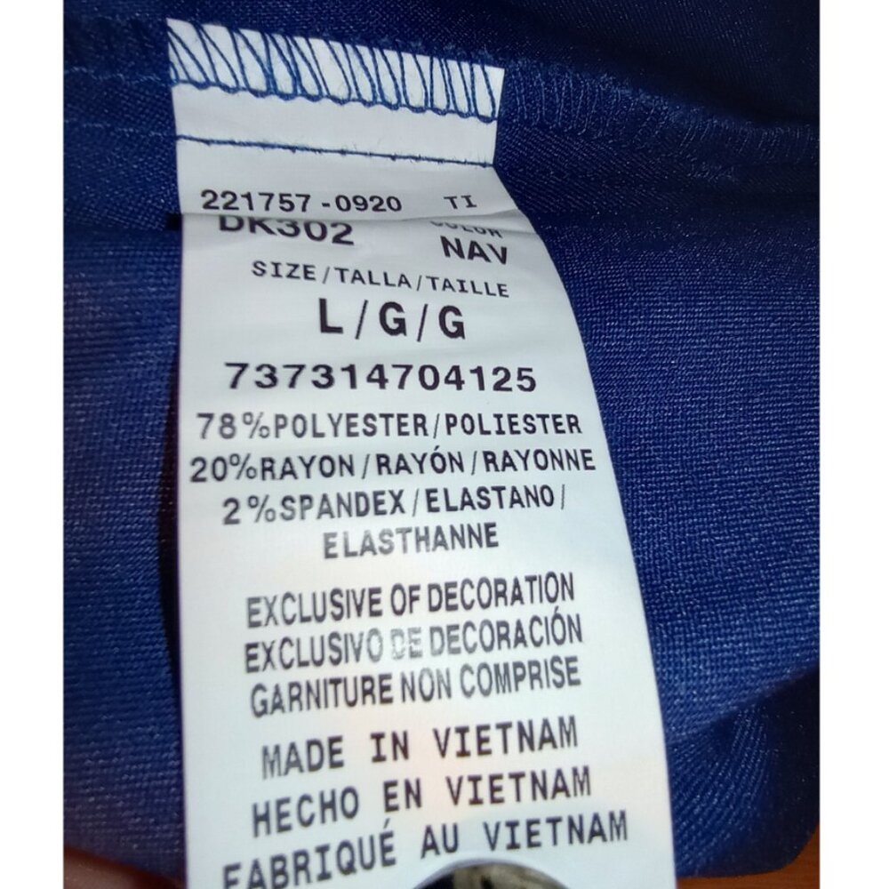 NWT Dickies Women's Essence Front Zip Warm-up Jacket, Navy Blue Large - Picture 11 of 11